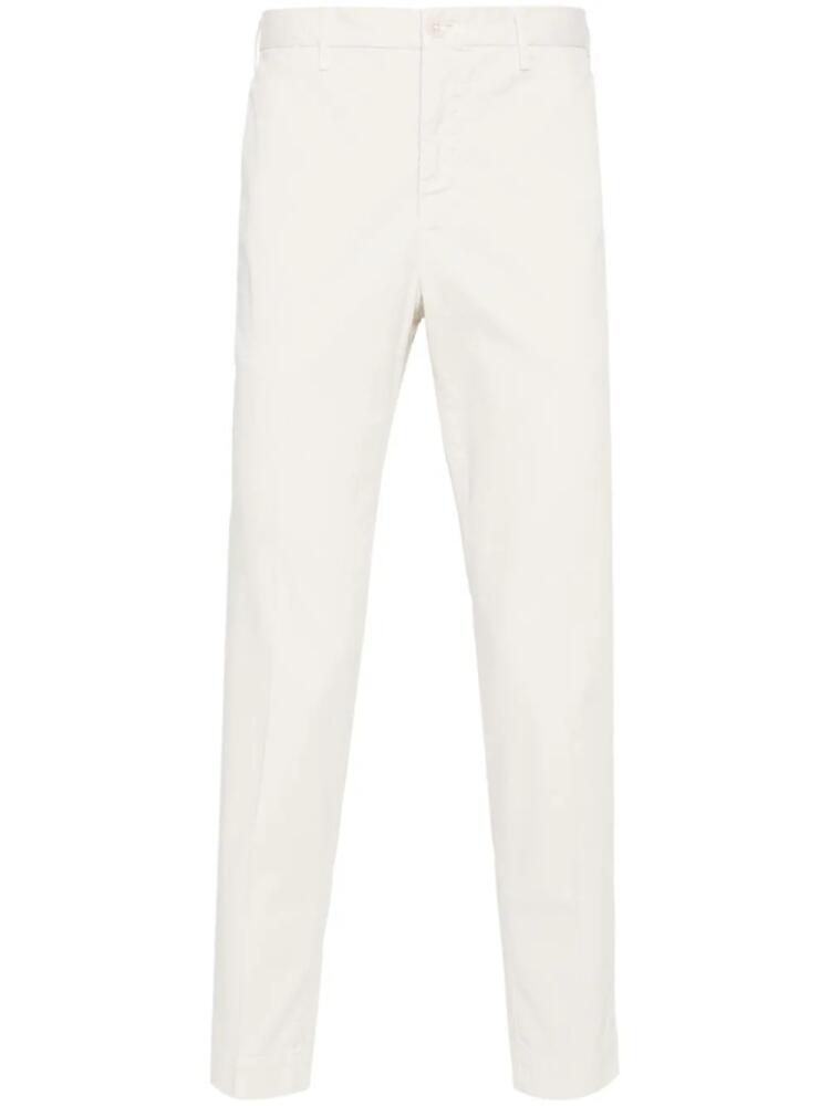 Incotex tapered cotton chino trousers - Neutrals Cover