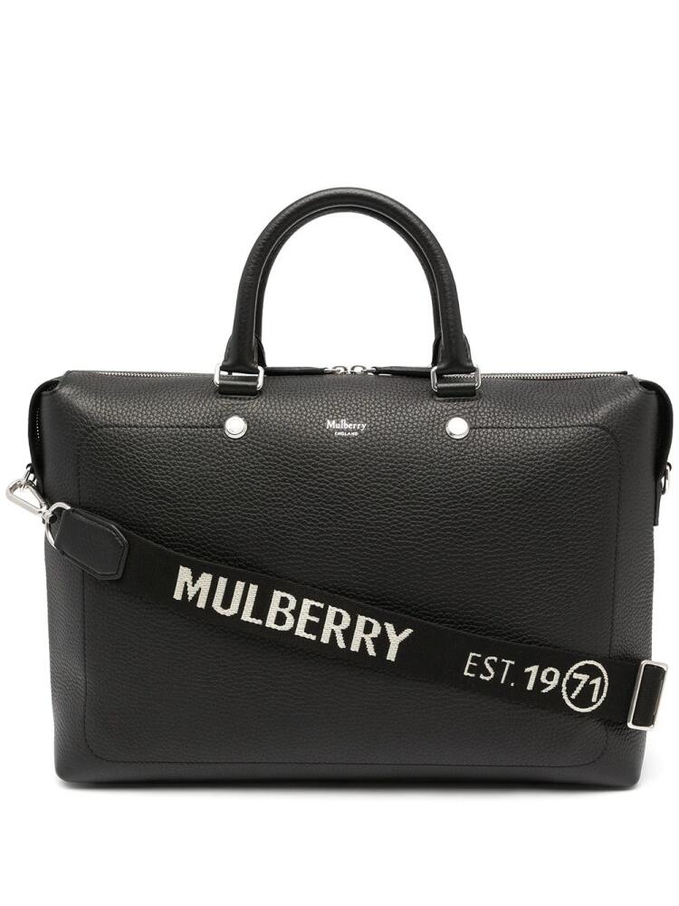 Mulberry City Heavy Grain briefcase - Black Cover