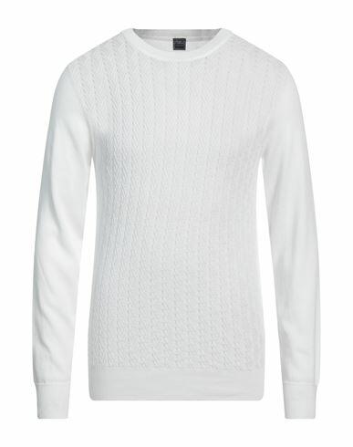 Fedeli Man Sweater White Cotton Cover