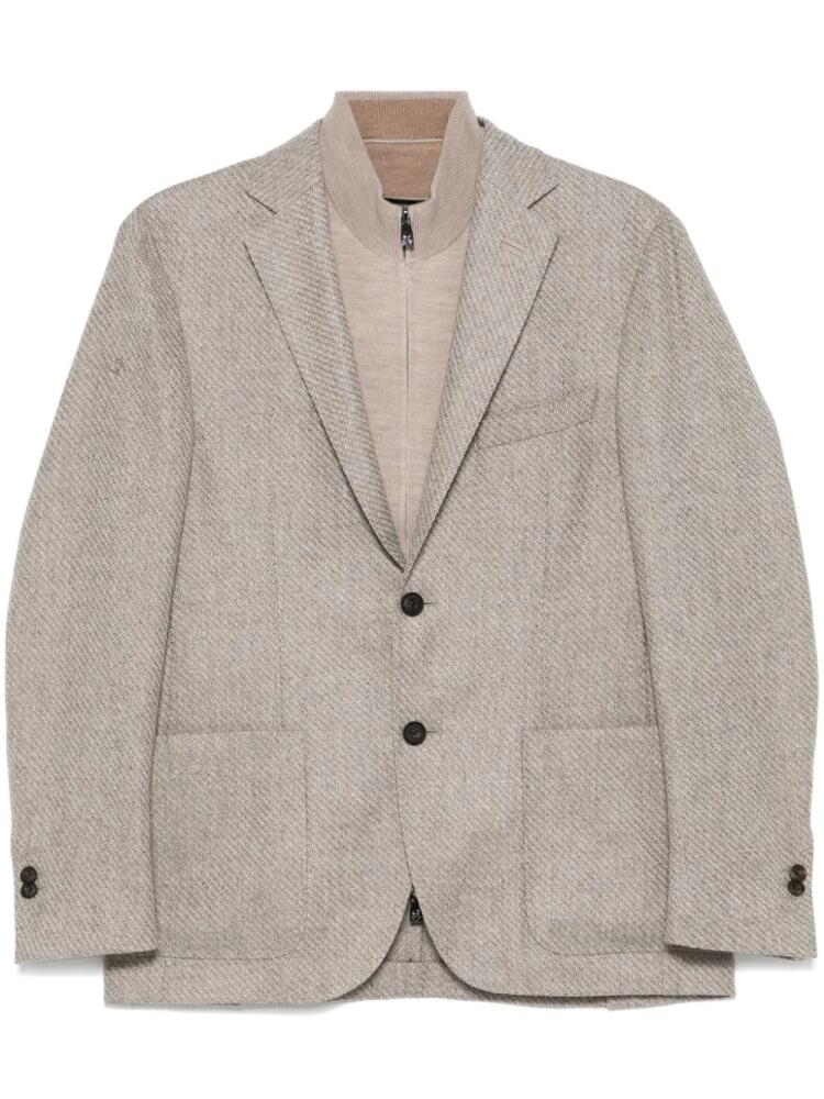 Corneliani layered blazer - Brown Cover