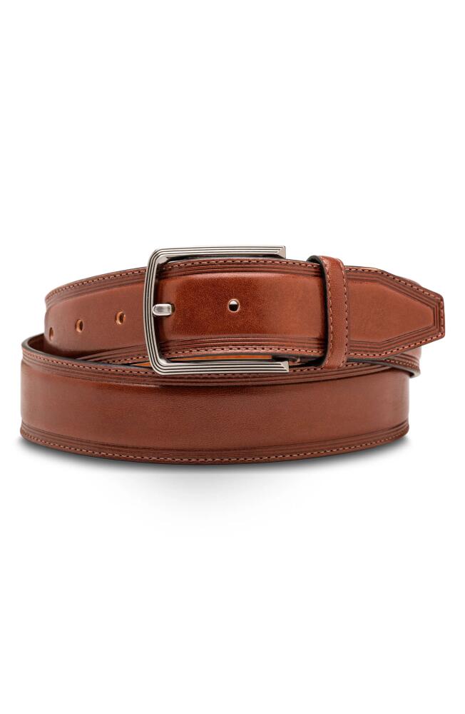 Bosca Sorento Leather Belt in Dark Brown Cover