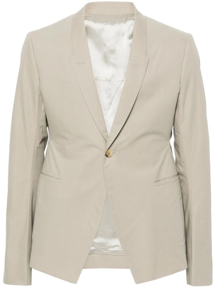 Rick Owens single-breasted poplin blazer - Neutrals Cover