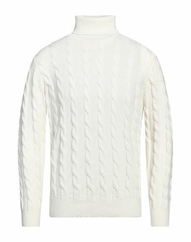 Cashmere Company Man Turtleneck White Wool, Cashmere Cover