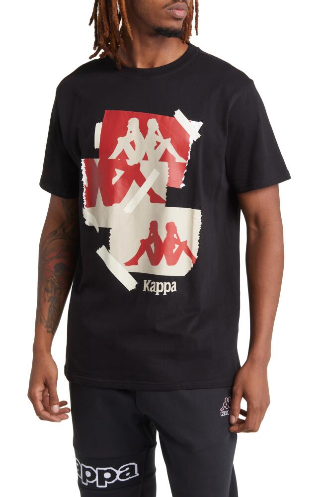 KAPPA Authentic Neo Cotton Jersey Graphic T-Shirt in Jet Black Cover