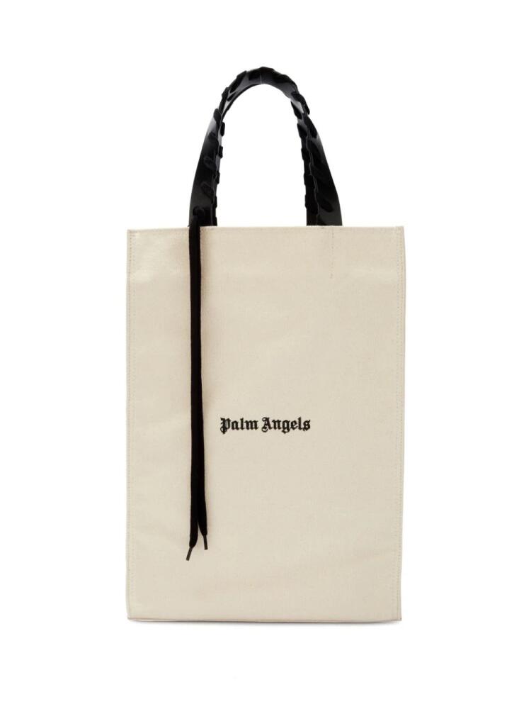 Palm Angels logo-print tote bag - Neutrals Cover