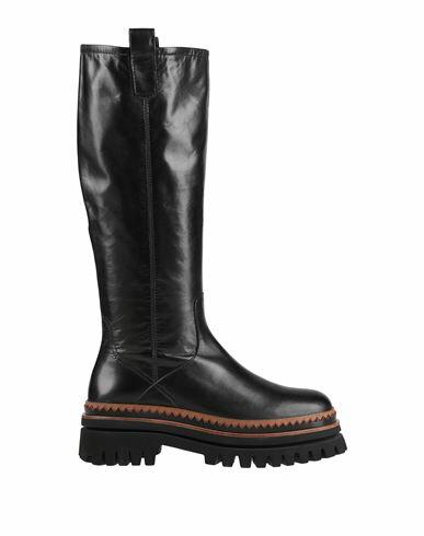 Elvio Zanon Woman Boot Black Soft Leather Cover