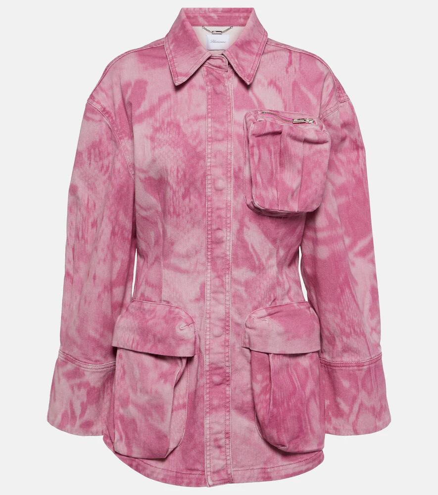 Blumarine Camouflage denim cargo jacket Cover