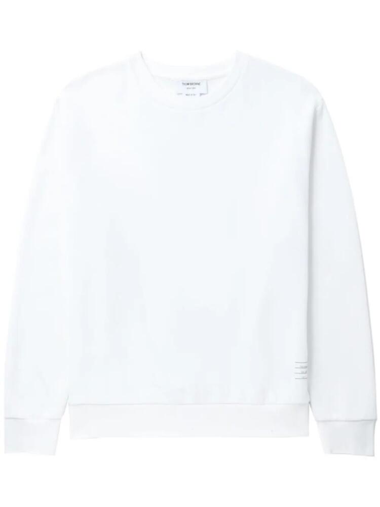 Thom Browne RWB-stripe cotton sweatshirt - White Cover