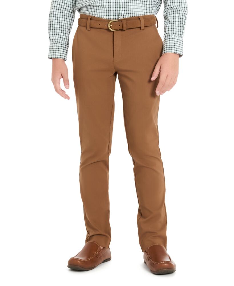 Michael Kors Big Boys Solid Classic Fit Machine Washable Stretch Dress Pants - Camel Cover