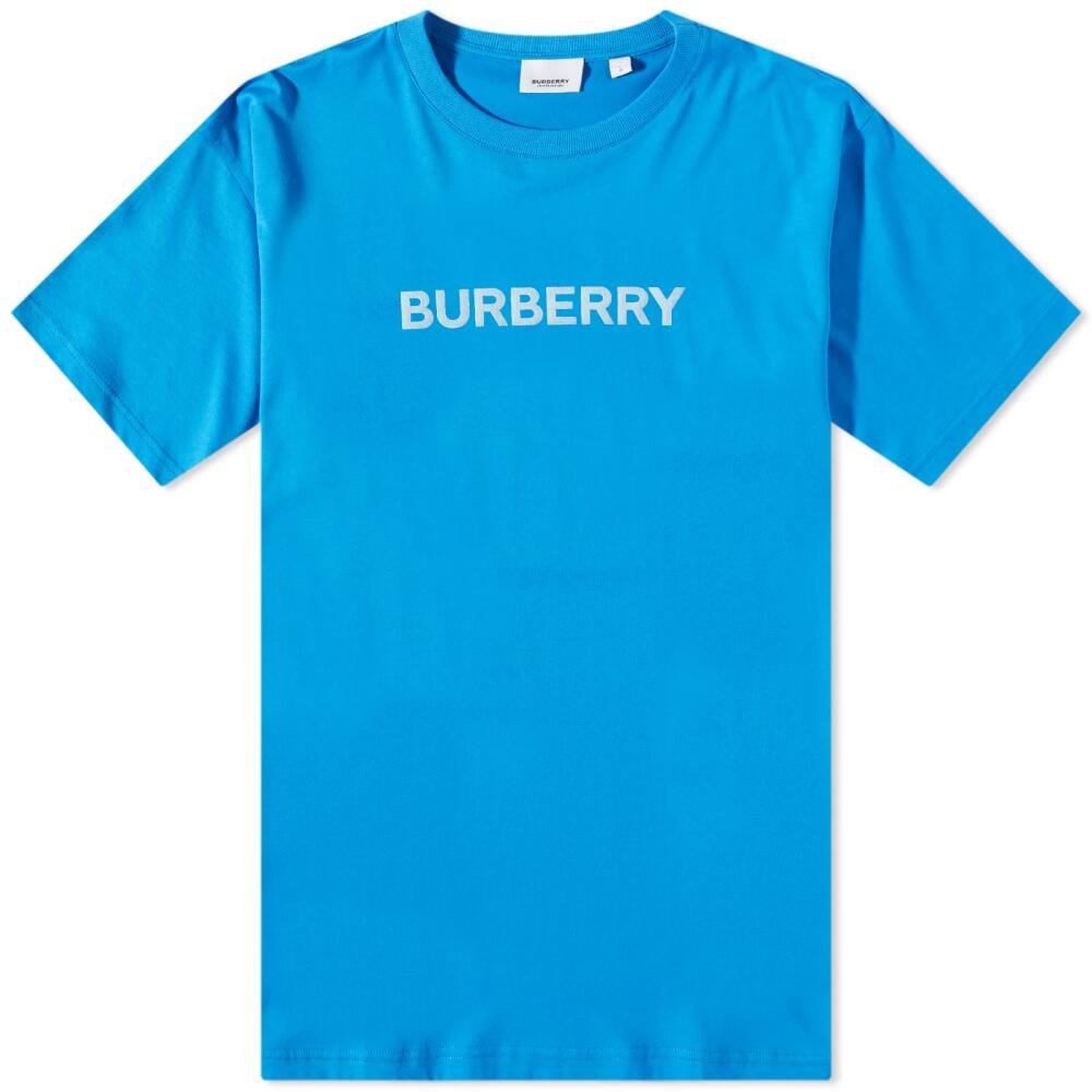 Burberry Men's Harriston Logo T-Shirt in Vivid Blue Cover