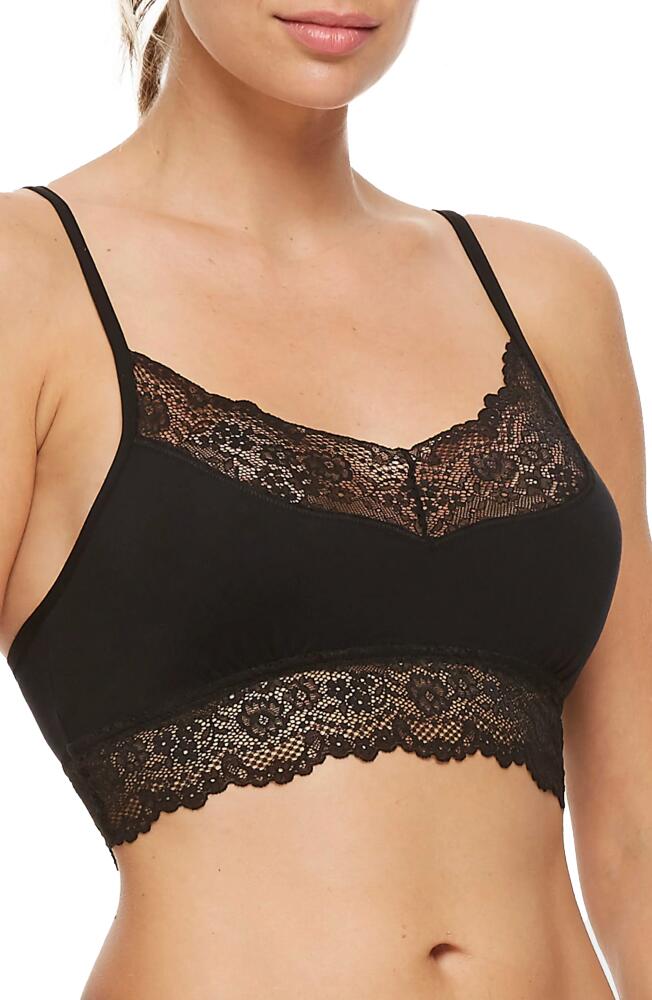 Montelle Intimates Lace Trim Bralette in Black Cover