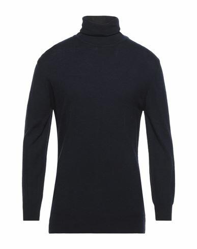 Siviglia Man Turtleneck Midnight blue Wool, Acrylic Cover