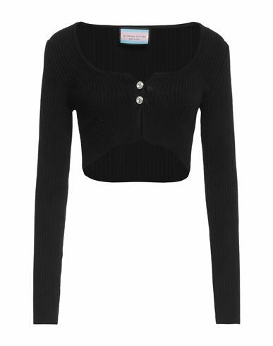 Eleonora Gottardi Woman Cardigan Black Viscose, Polyester Cover