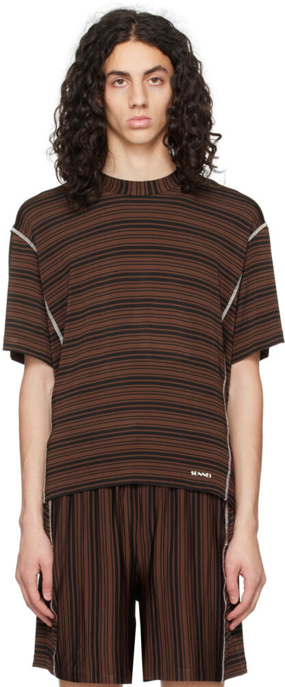 SUNNEI Brown Overlock T-Shirt Cover