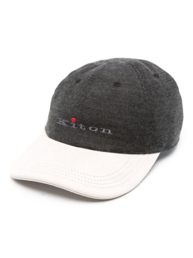 Kiton logo-embroidered baseball cap - Grey Cover