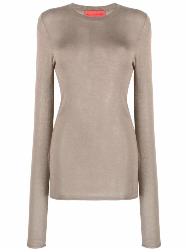 Wild Cashmere round-neck long-sleeve jumper - Brown Cover