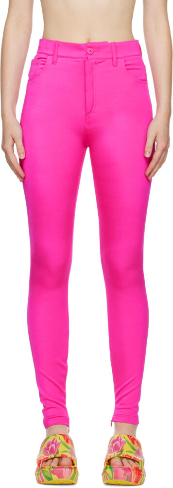 Balenciaga Pink Bodycon Leggings Cover