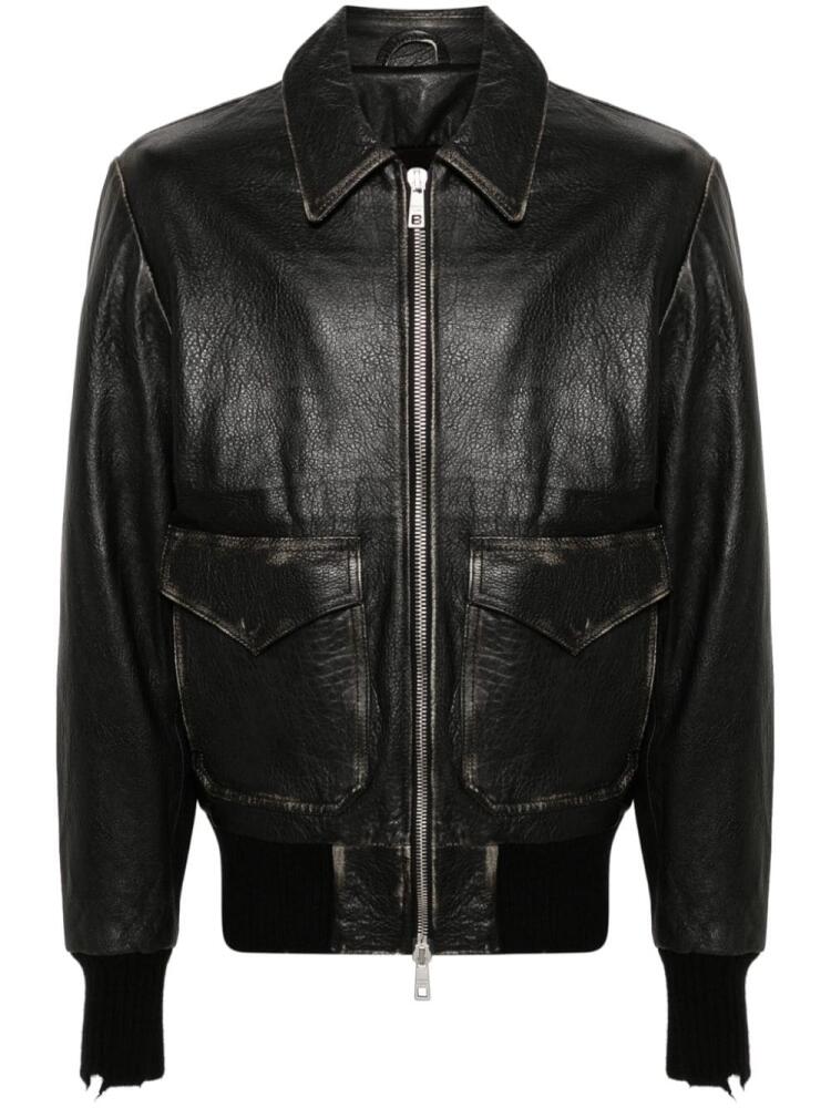 Giorgio Brato leather shirt jacket - Black Cover