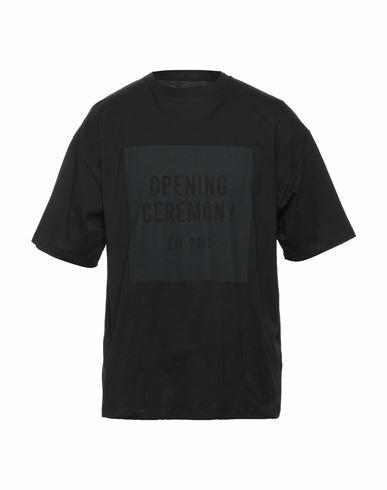 Opening Ceremony Man T-shirt Black Cotton Cover