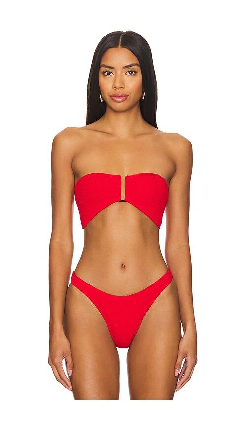 Bond Eye Blake Bandeau Bikini Top in Red Cover