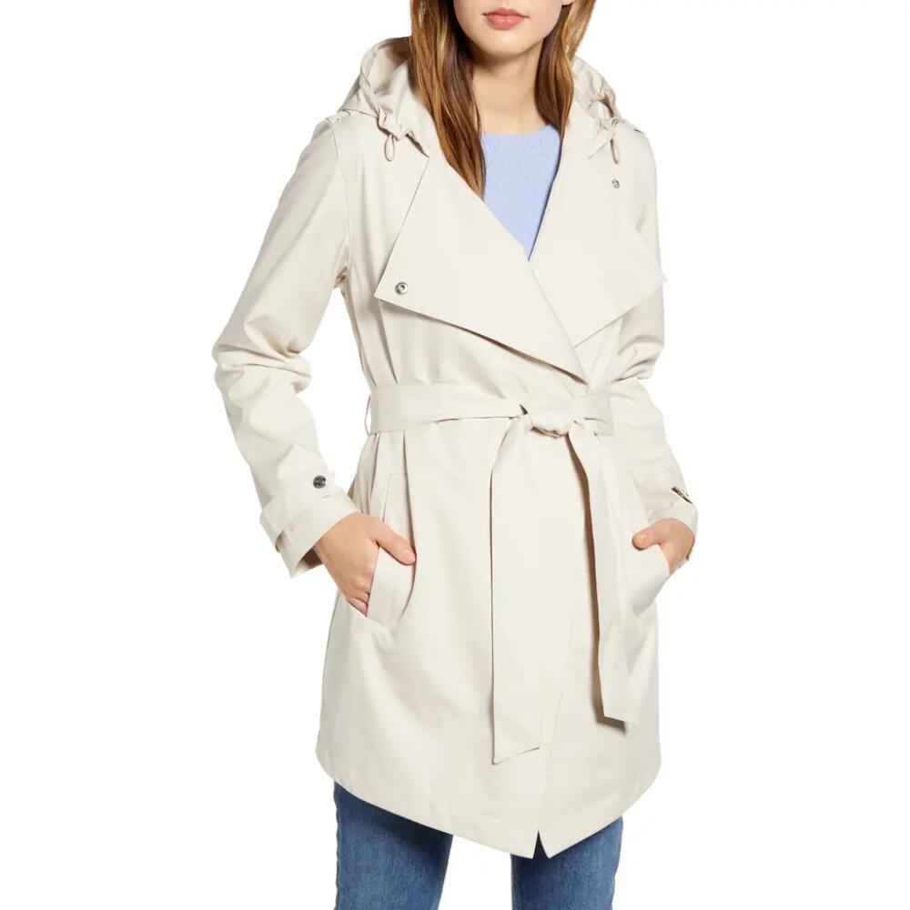 Bernardo Hooded Trench Coat in Beige Cover