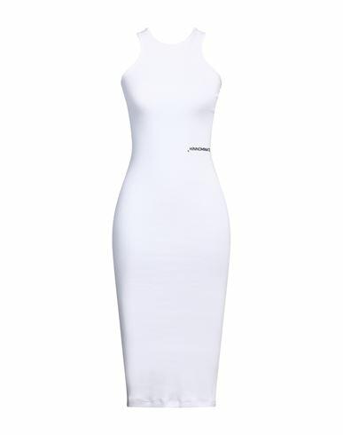 Hinnominate Woman Midi dress White Cotton, Elastane Cover