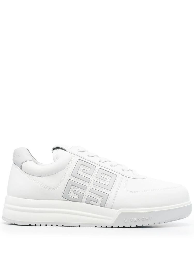 Givenchy monogram-print lace-up sneakers - White Cover