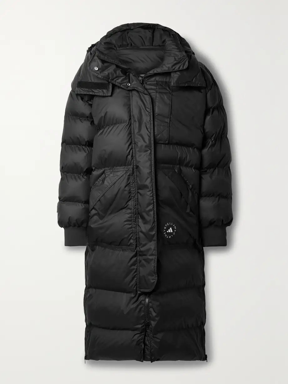 adidas by Stella McCartney - Truenature Quilted Padded Recycled-shell Hooded Jacket - Black Cover