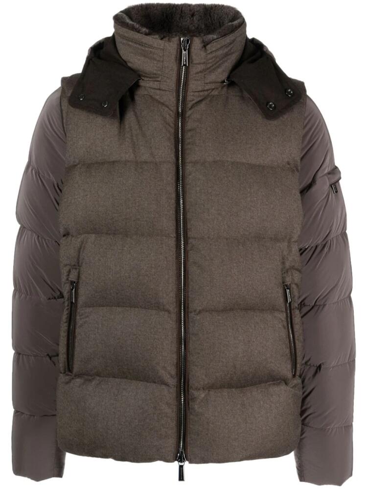 Moorer Casciano padded jacket - Brown Cover