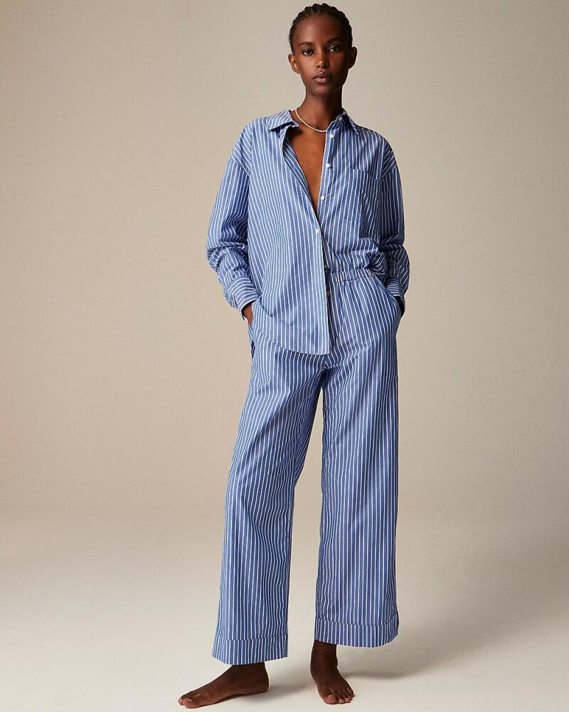 J.Crew Relaxed pajama pant set in striped cotton poplin Cover