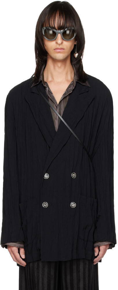 Acne Studios SSENSE Exclusive Black Blazer Cover