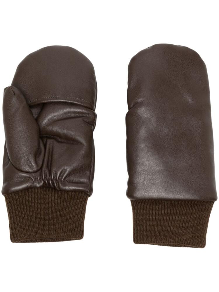 Jakke A Milla ribbed-cuffs gloves - Brown Cover