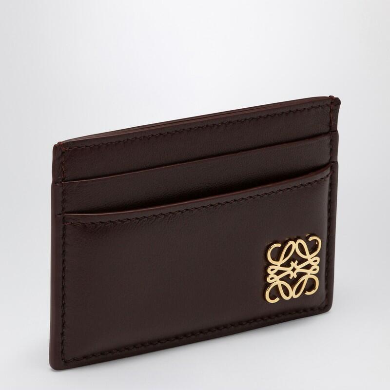 Loewe Anagram Puffer dark burgundy card holder Cover