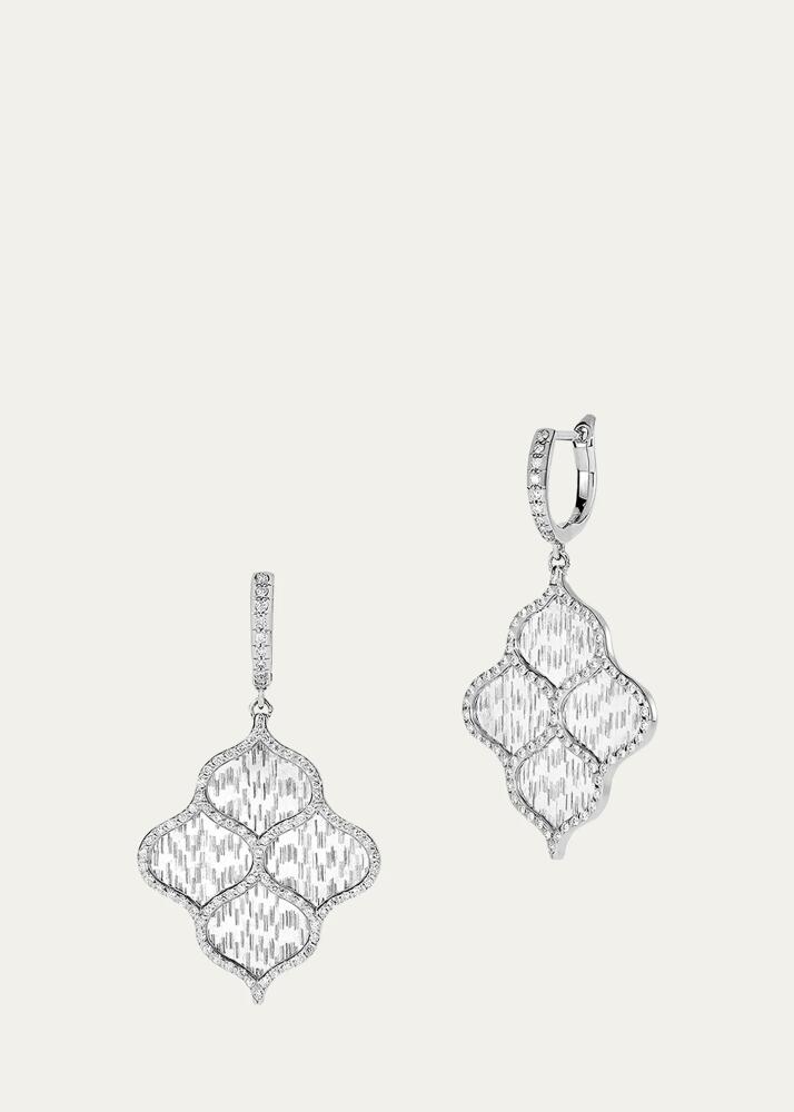 Boghossian 18k White Gold and Titanium Fiber Rain Earrings with Diamonds Cover