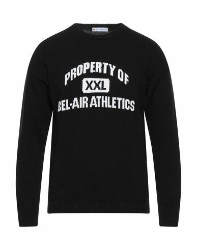 Bel-air Athletics Man Sweater Black Wool, Polyamide Cover