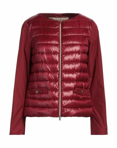 Herno Woman Puffer Burgundy Polyamide, Polyester Cover