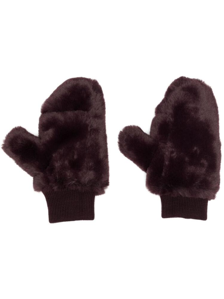 Jakke Mira removable-cover mittens - Purple Cover