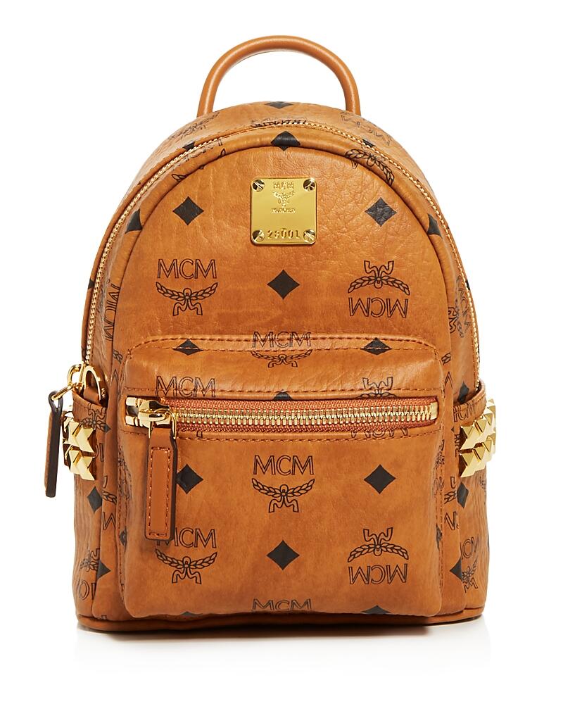 Mcm Stark Bebe Boo Side Studs Backpack in Visetos Cover