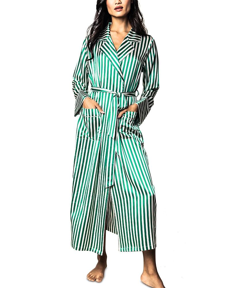 Petite Plume Mulberry Silk Striped Robe Cover