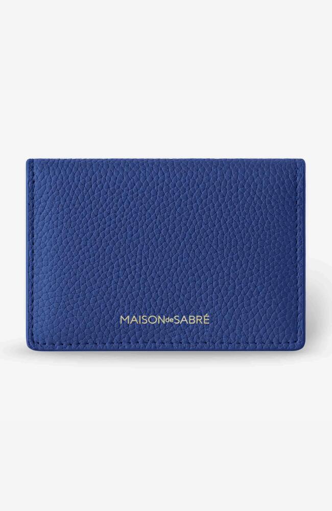 MAISON de SABRÉ Leather Card Case in Lapis Blue Cover