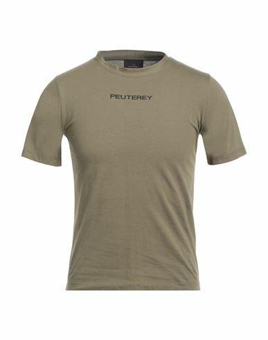 Peuterey Man T-shirt Military green Cotton Cover