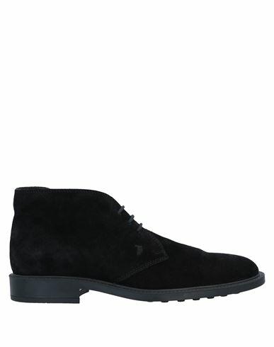 Tod's Man Ankle boots Black Leather Cover