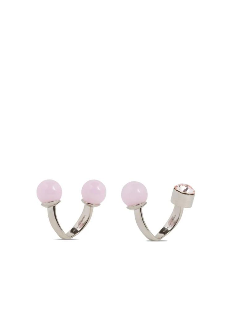 DRIES VAN NOTEN jewel ring (set of two) - Silver Cover