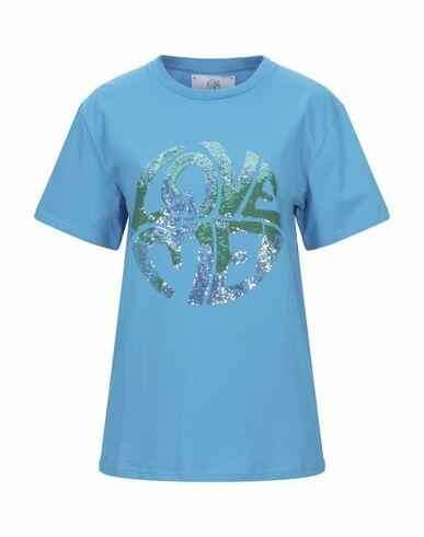 Alberta Ferretti Woman T-shirt Azure Organic cotton Cover