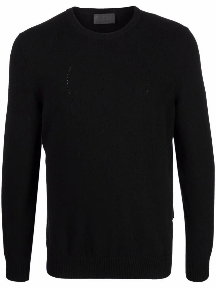 Philipp Plein round neck knitted jumper - Black Cover