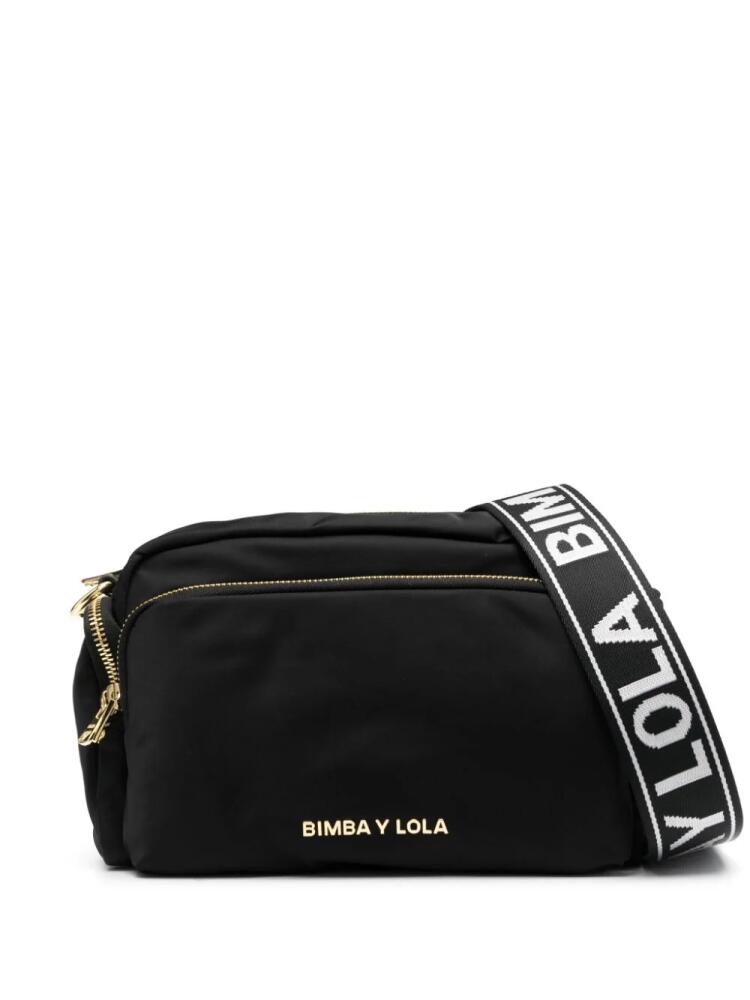 Bimba y Lola logo-embellished multi-pocket crossbody bag - Black Cover