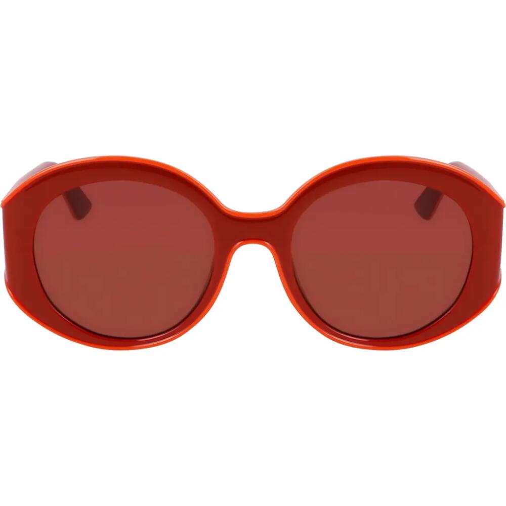 Longchamp Heritage 53mm Oval Sunglasses in Red Cover