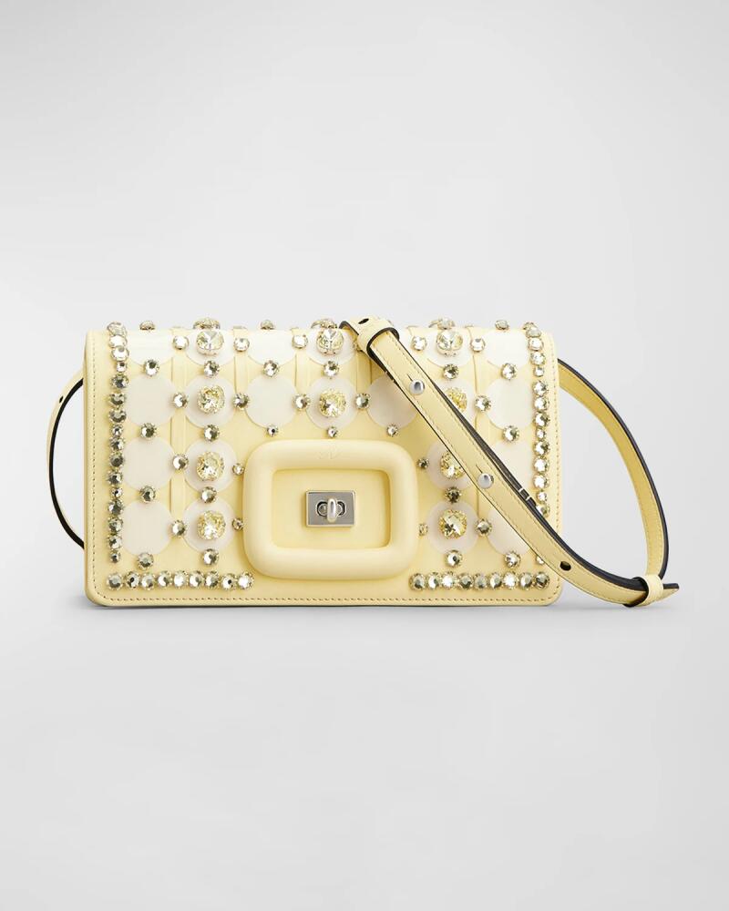 Roger Vivier Viv Choc Disco Mini Embellished Crossbody Bag Cover