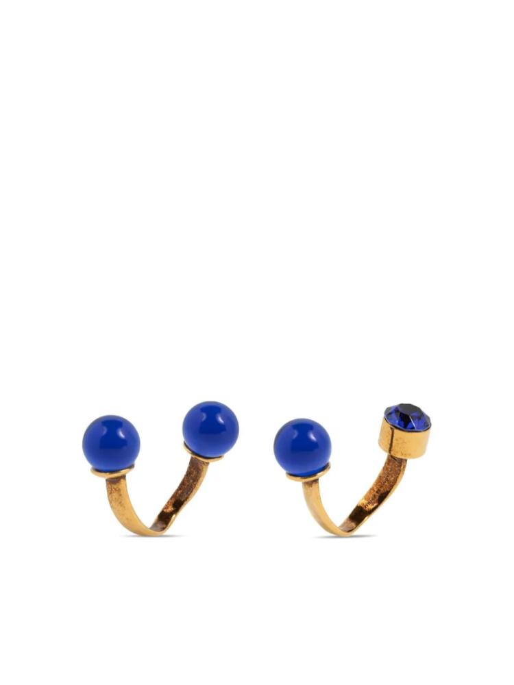 DRIES VAN NOTEN jewel ring (set of two) - Gold Cover