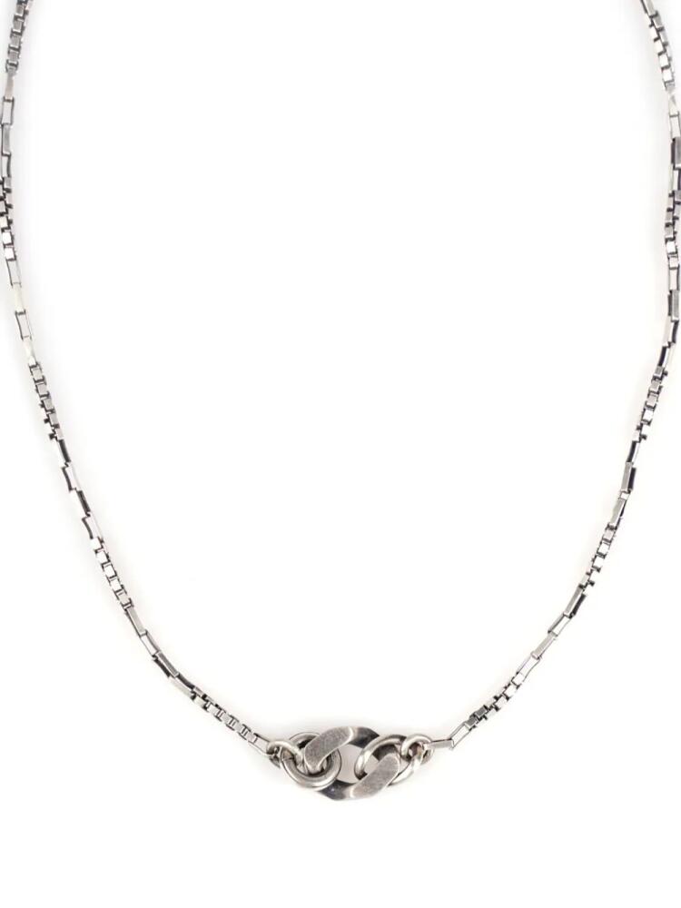 WERKSTATT:MÜNCHEN chain-link detailing polished-finish necklace - Silver Cover